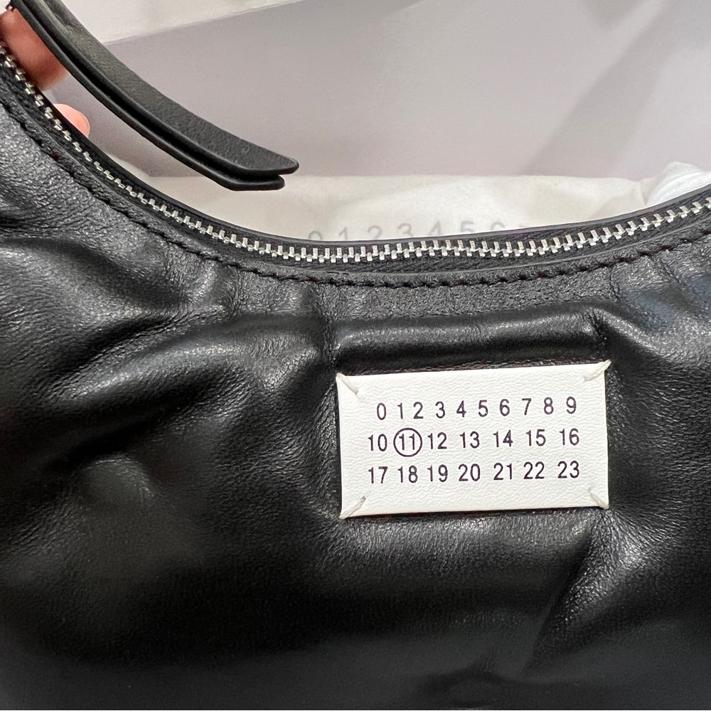 Maison Martin Margiela Black Padded Leather Crossbody Bag - Picture 2 of 13